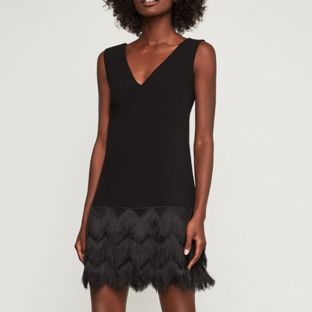NWT - BCBGMAXAZRIA Women's Addilyn Fringe Dress